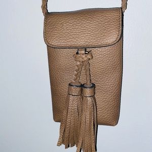 Tan tassel Crossbody Purse